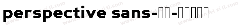 perspective sans-粗体字体转换